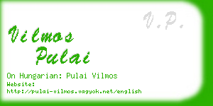 vilmos pulai business card